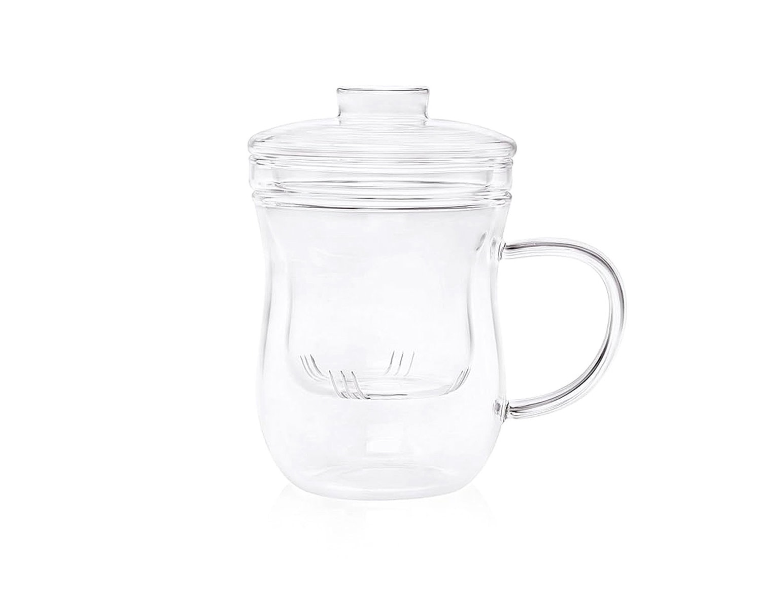 350ml Glass Mug with Filter
